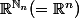 \R^{\N_n}(=\R^n)