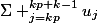 v_p=&nbsp;&nbsp;\Sigma _{j=kp}^{kp+k-1}u_j