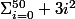 \Sigma_{i=0}^{50} 3i^2