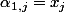 \alpha_{1,j}=x_j
