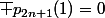 \bar p_{2n+1}(1)=0