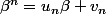 \beta^n=u_n\beta+v_n