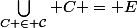 \bigcup_{C \in \mathcal{C}} C = E
