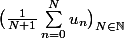 \bigl(\frac{1}{N+1}\sum_{n=0}^{N}u_n\bigr)_{N\in\mathbb{N}}