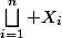 \bigsqcup\limits_{i=1}^n X_i