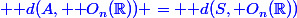 \blue \text d(A, \mathcal O_n(\R)) = \text d(S,\mathcal O_n(\R))