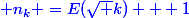 \blue n_k =E(\sqrt k) + 1