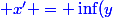 \blue x' = \inf(y;\sup (x';x''))
