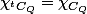 \chi_{^tC_Q}=\chi_{C_Q}