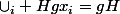 \cup_i Hgx_i=gH