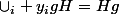 \cup_i y_igH=Hg