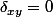 \delta_{xy}=0