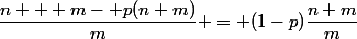 c_2 =&nbsp;&nbsp;\dfrac{n + m- p(n+m)}{m} = (1-p)\dfrac{n+m}{m}