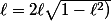 \ell=2\ell\sqrt{1-\ell^2)