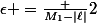 \epsilon =\frac {M_1-|\ell|}2