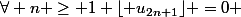 \forall n \geq 1 \ \lfloor u_{2n+1}\rfloor =0 