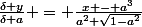 \frac{\delta y}{\delta a} = \frac{x - a^3}{a^2 \sqrt{1-a^2}}