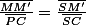\frac{\overline{MM'}}{\overline{PC}}=\frac{\overline{SM'}}{\overline{SC}}