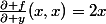 \frac{\partial f}{\partial y}(x,x)=2x