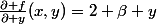 \frac{\partial f}{\partial y}(x,y)=2 \beta y