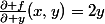 \frac{\partial f}{\partial y}(x,y)=2y