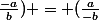 \frac{-a}{b}) = (\frac{a}{-b}