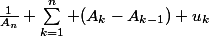 \frac{1}{A_n} \sum_{k=1}^{n} (A_k-A_{k-1}) u_k