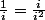 \frac{1}{i}=\frac{i}{i^2}