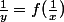 \frac{1}{y}=f(\frac{1}{x})