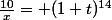 \frac{10}{x}= (1+t)^{14}
