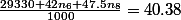 \frac{29330+42n_6+47.5n_8}{1000}=40.38