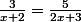 \frac{3}{x+2}=\frac{5}{2x+3}