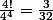 \frac{4!}{4^4}=\frac{3}{32}