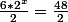 \frac{6*2^x}{2}=\frac{48}{2}