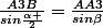 \frac{A3B}{sin\frac{\alpha }{2}}=\frac{AA3}{sin\beta}