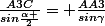 \frac{A3C}{sin\frac{\alpha }{2}}= \frac{AA3}{sin\gamma}