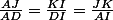 \frac{AJ}{AD}=\frac{KI}{DI}=\frac{JK}{AI}