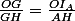 \frac{OG}{GH}=\frac{OI_A}{AH}