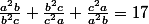 \frac{a^2b}{b^2c}+\frac{b^2c}{c^2a}+\frac{c^2a}{a^2b}=17