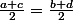 \frac{a+c}{2}=\frac{b+d}{2}