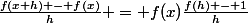 \frac{f(x+h) - f(x)}{h} = f(x)\frac{f(h) - 1}{h}
