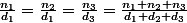\frac{n_1}{d_1}=\frac{n_2}{d_1}=\frac{n_3}{d_3}=\frac{n_1+n_2+n_3}{d_1+d_2+d_3}