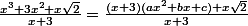 \frac{x^3+3x^2+x\sqrt{2}}{x+3}=\frac{(x+3)(ax^2+bx+c)+x\sqrt{2}}{x+3}