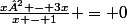 \frac{x² - 3x}{x - 1} = 0