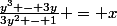 \frac{y^3 - 3y}{3y^2 - 1} = x