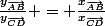 \frac{y_{\vec{AB}}}{y_{\vec{CD}}} = \frac{x_{\vec{AB}}}{x_{\vec{CD}}}