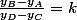 \frac{y_B-y_A}{y_D-y_C}=k