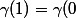 \gamma(1)=\gamma(0