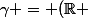 \gamma = (\R ; \vec{F})