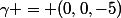 \gamma = (0,0,-5)